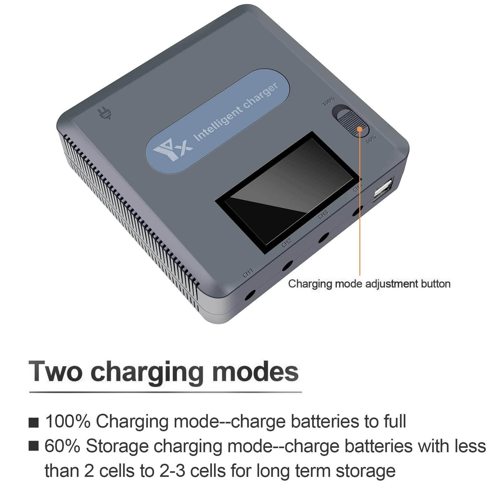 Chargeur Intelligent Hub Station de Charge Écran LCD 6 en 1 Double Mode pour DJI Mavic 3 Drone