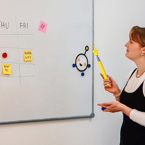 Miniatura 6 de 4 palos puntero para profesores, puntero telescópico para profesores para presentación en el aula, pizarra blanca, palo de señalización extensible