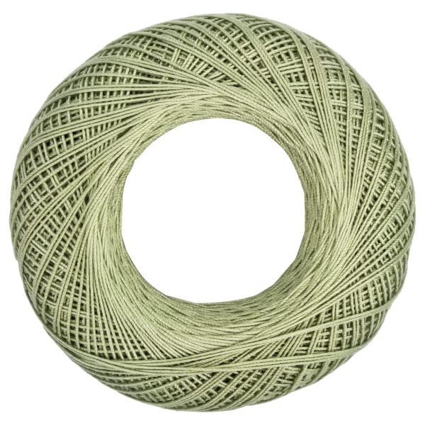 Image of Aunt Lydia's Classic 10 Cotton Crochet Thread, Frosty Green, 3-Pack