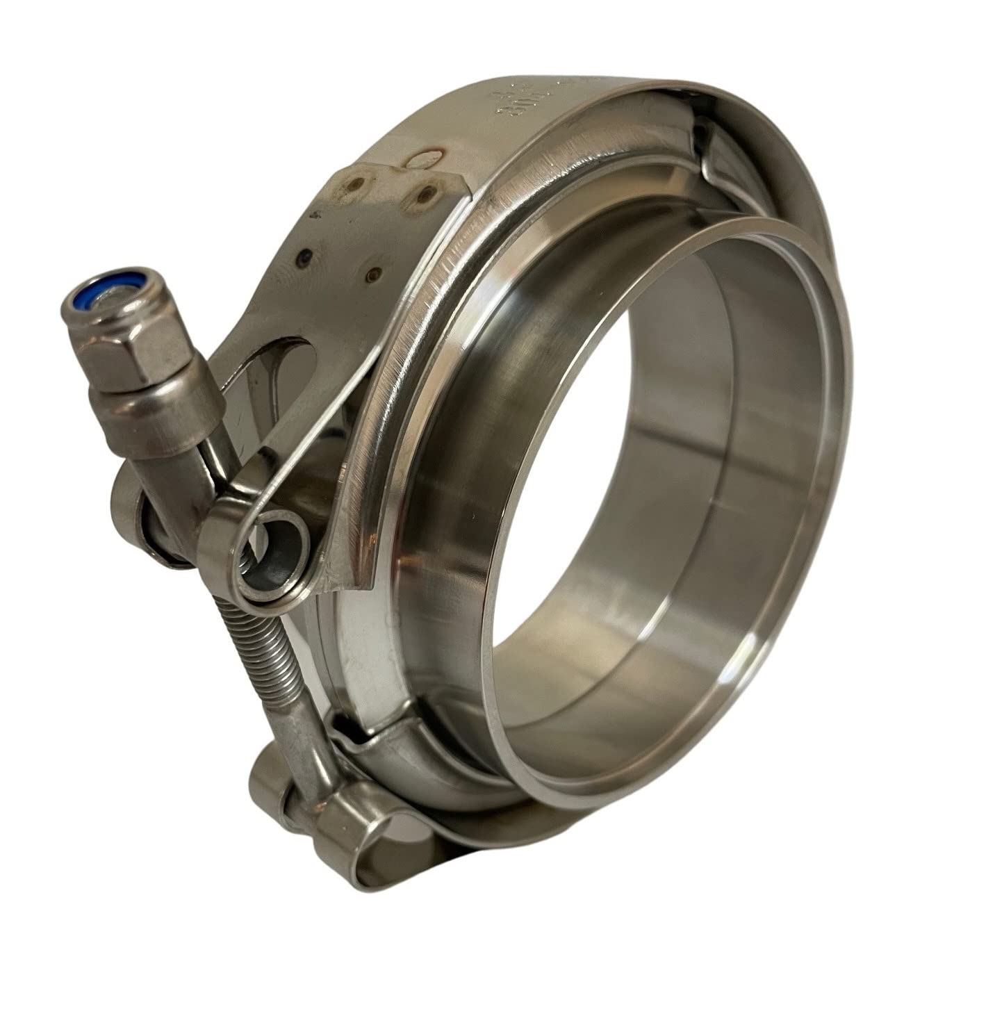Morsetto a V + flange complete in acciaio inox tubo turbo (63,5 mm)