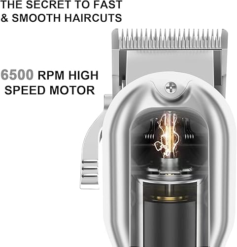 Miniatura 4 de Cortapelos profesional para hombres, cortapelos inalámbricos con hoja ajustable, cortapelos eléctricos para cortar el cabello, cortapelos