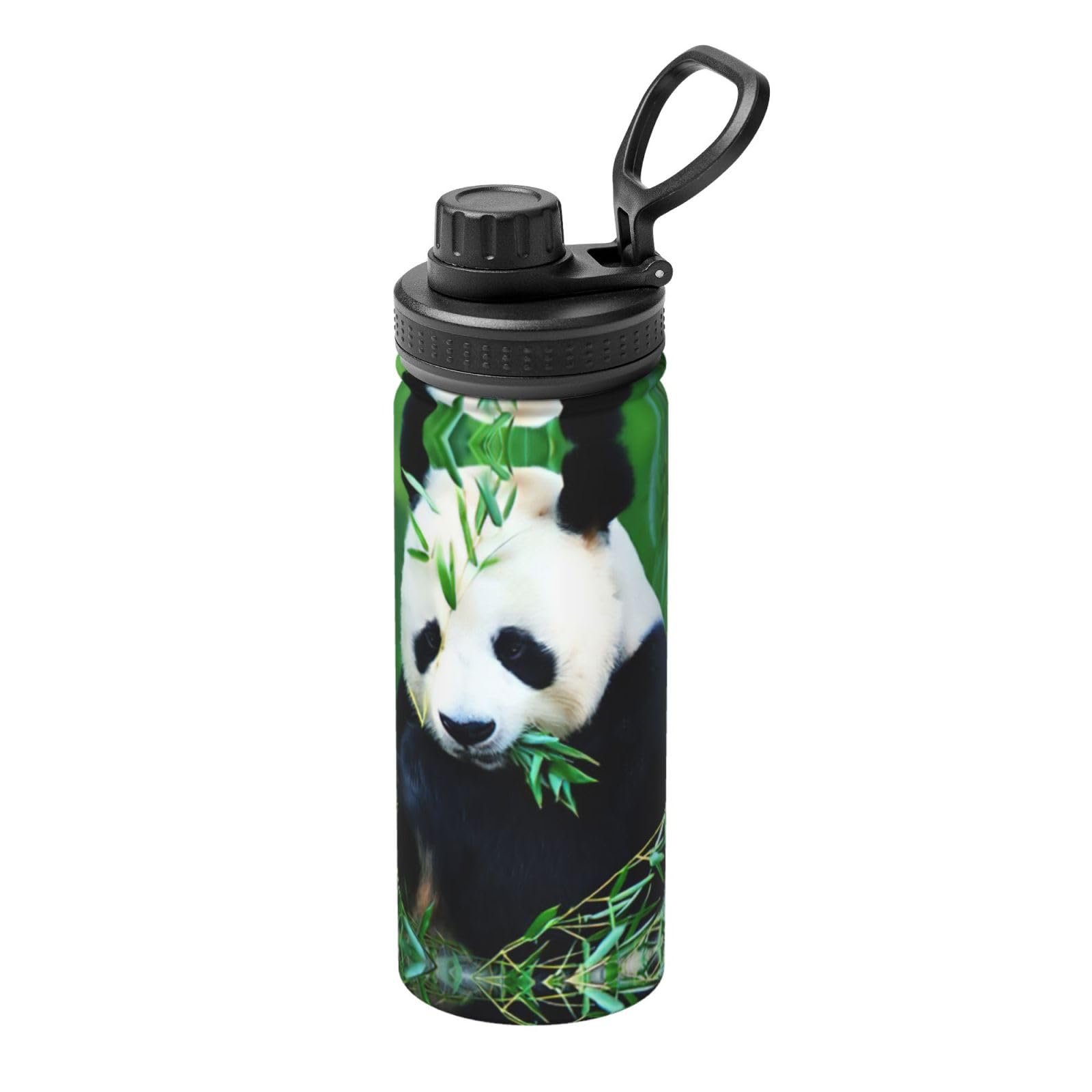 Kfjghhl Insulated Stainless Panda Steel Water Bottle For Sport Gym Travel Leak Camping Hiking Hydration