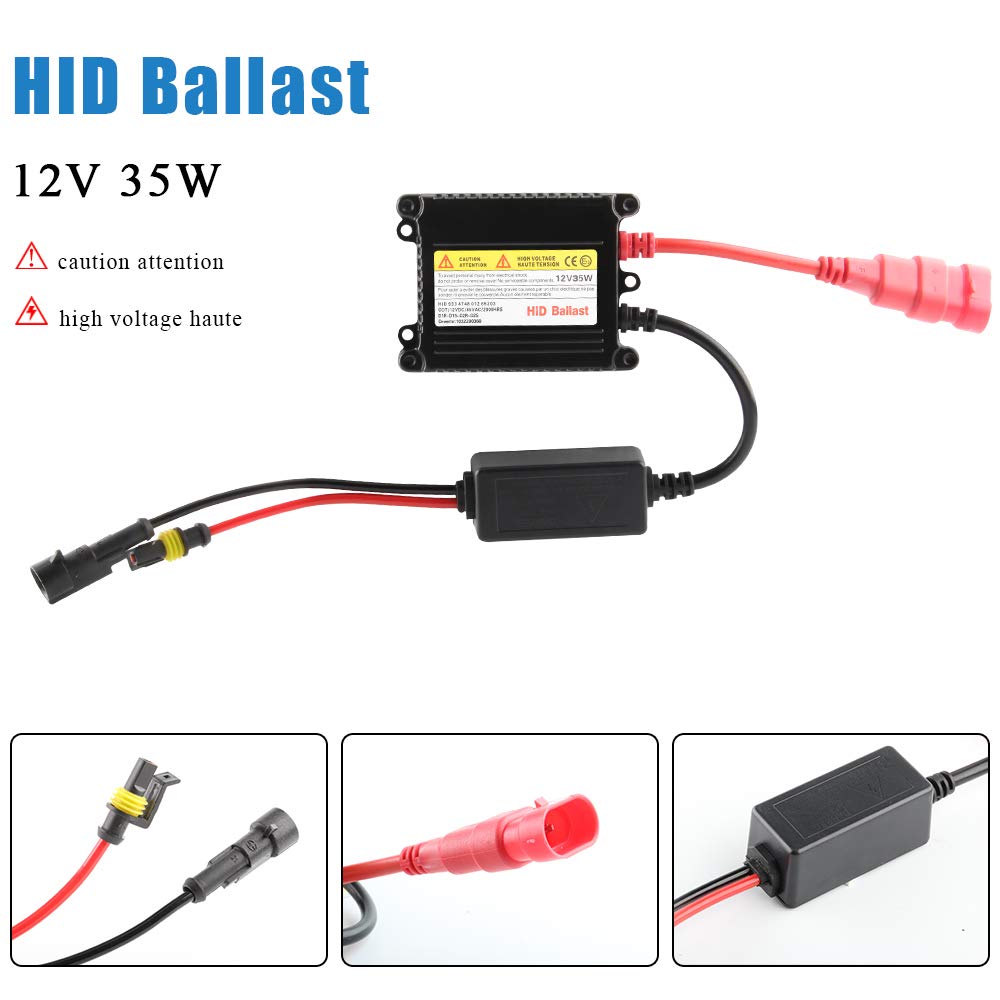 2 szt. Slim HID Ballaset 12 V 35 W zamiennik statecznika ksenonowego HID do H1 H3 H7 H8 H9 H11 9005 9006 H4 reflektor lampa ksenonowa Buulb