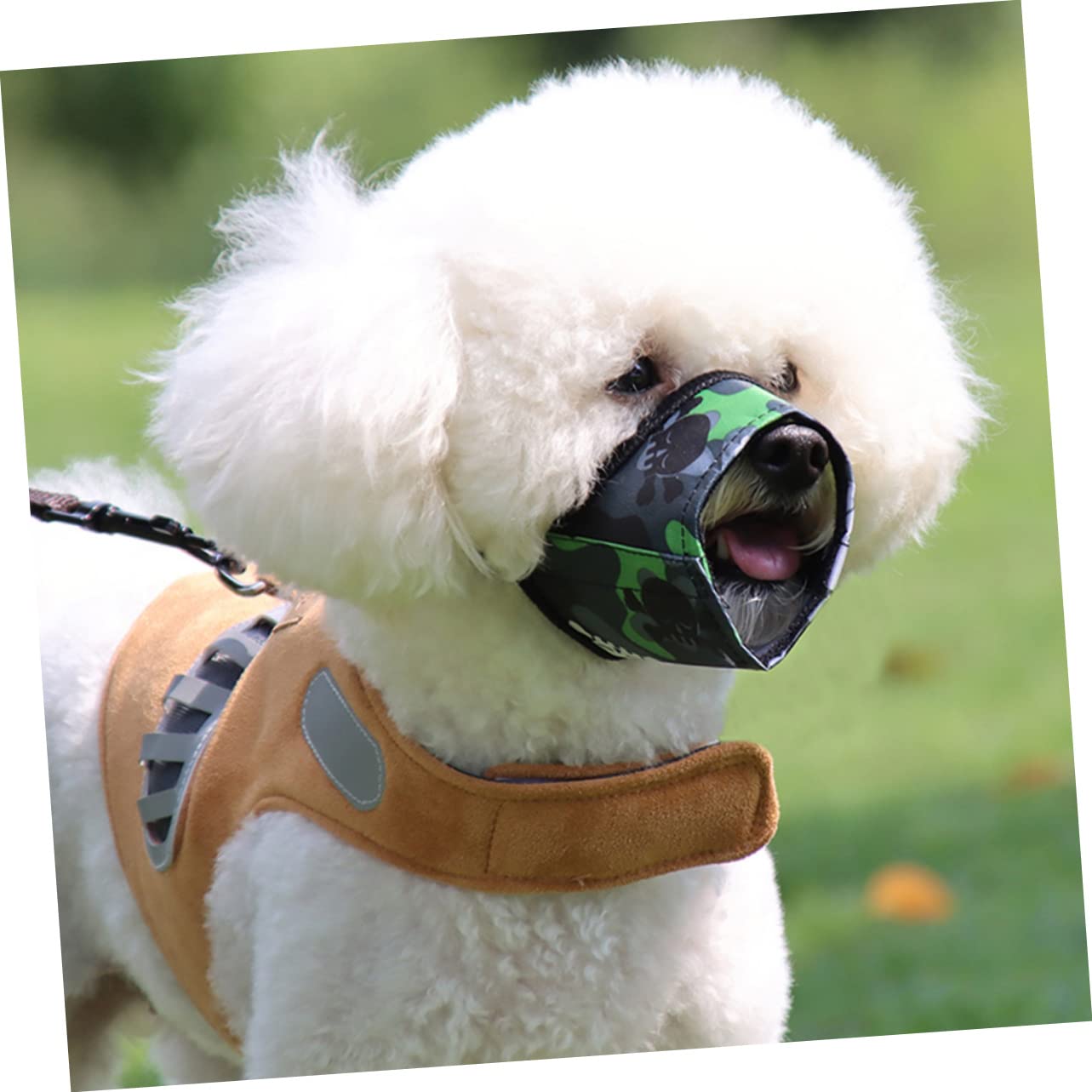 Mikikit 3Pcs Adjustable Pet Dog Muzzle Bite Barking Prevents Chewing Comfortable Mouth Cover for Dogs for Training and Walks