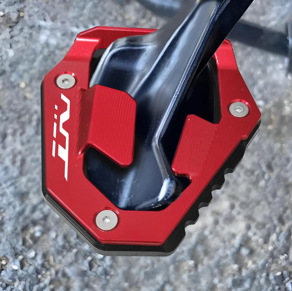 Modeer Podkładka przedłużająca stopę stelaża bocznego do Honda NT1100 2022-2025 Motocykl CNC Akcesoria Czerwony