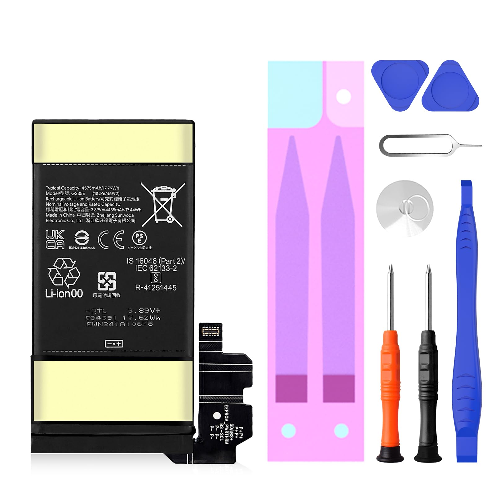 Amazon.com: SHENMZ for Google Pixel 8 Battery 4575mAh High