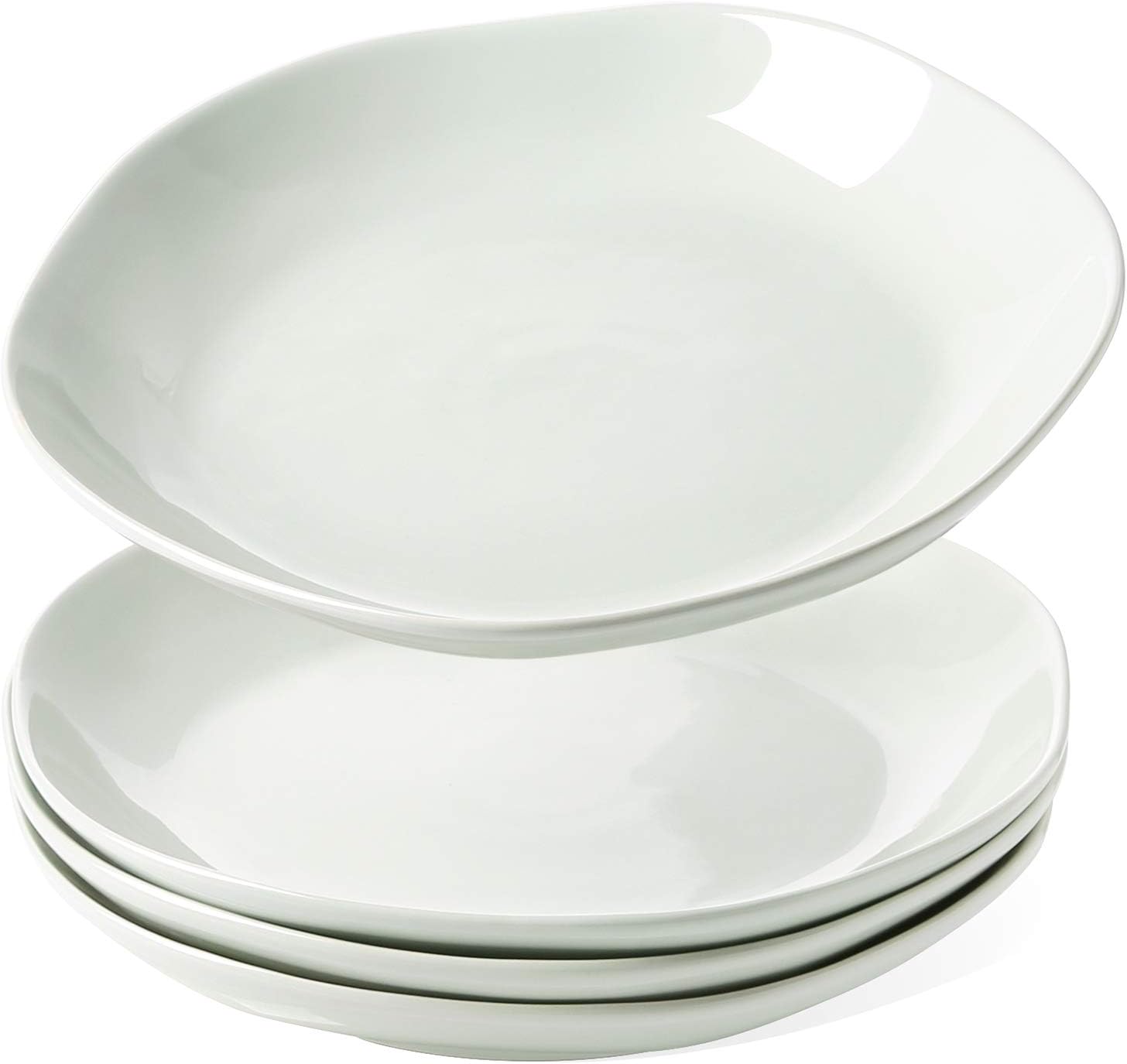 LE TAUCI Ceramic Dinner Plates, 10 Inch Pasta Plates Set for Pasta, Risotto