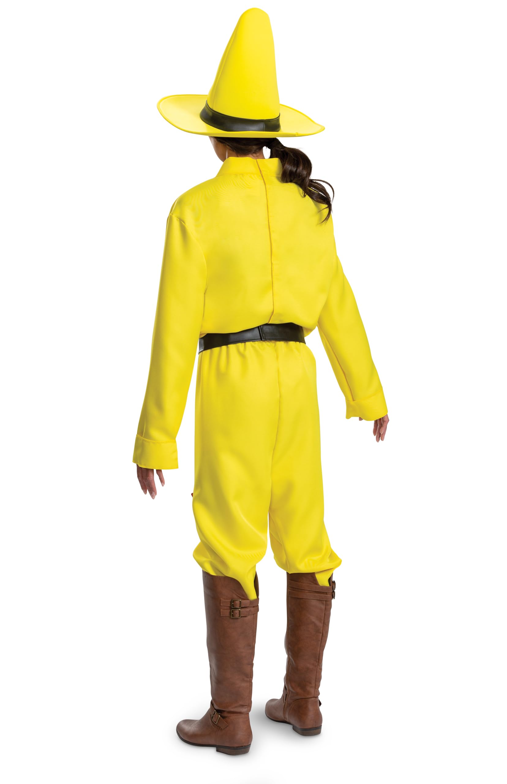 DISGUISE Curious George Person in The Yellow Hat Fancy Dress Costume for Adults