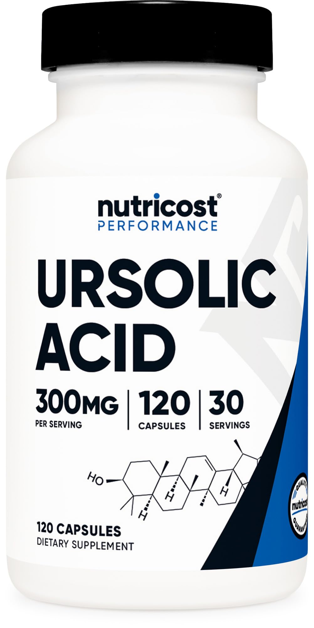 Ursolic Acid 300mg, 120 Capsules - Vegetarian, Non GMO, Gluten Free, Soy Free