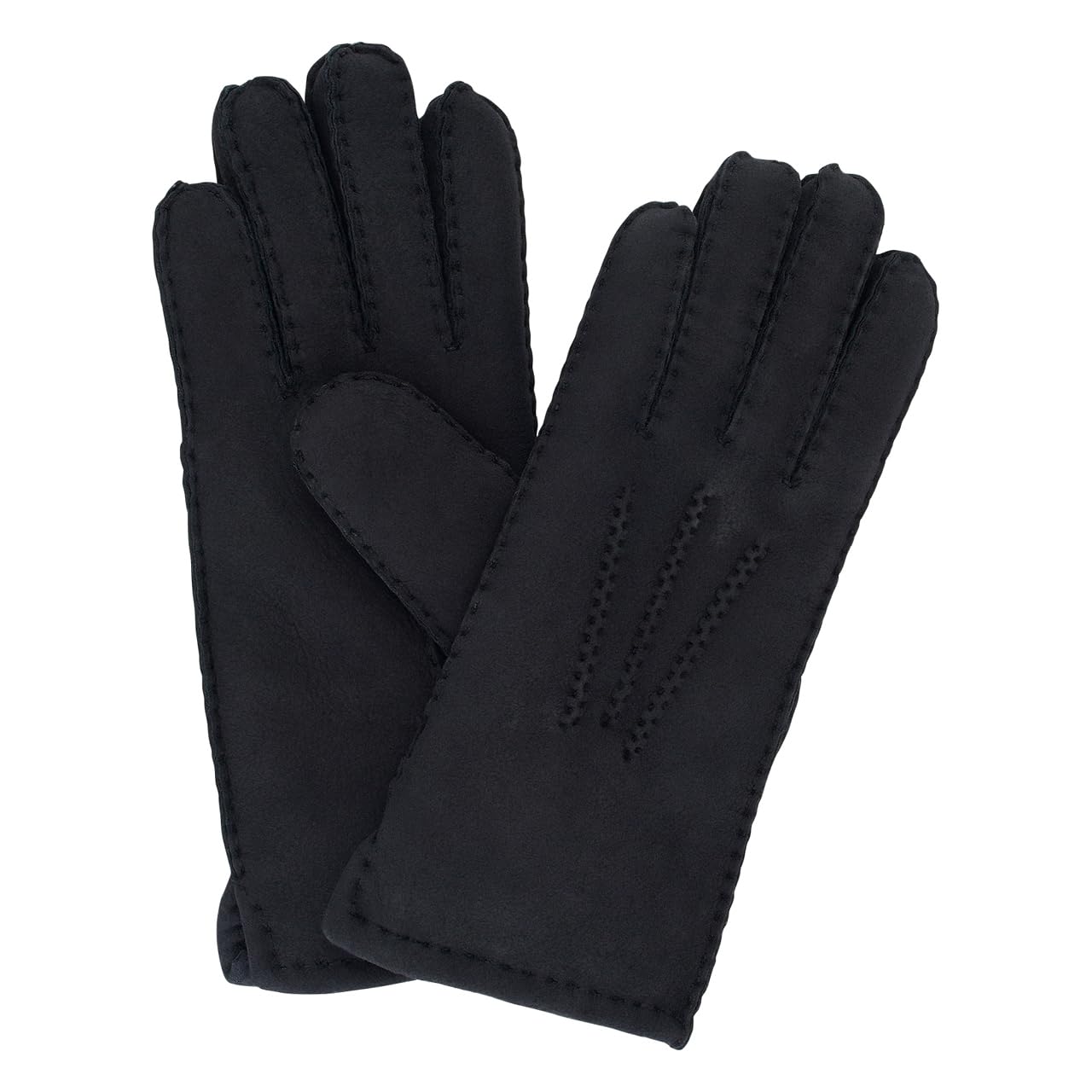 Lammfell Handschuhe für Damen - 100% Lammfell - warme Winterhandschuhe - Farben: schwarz und braun - verschiedene Größen - eleganter Damenhandschuh