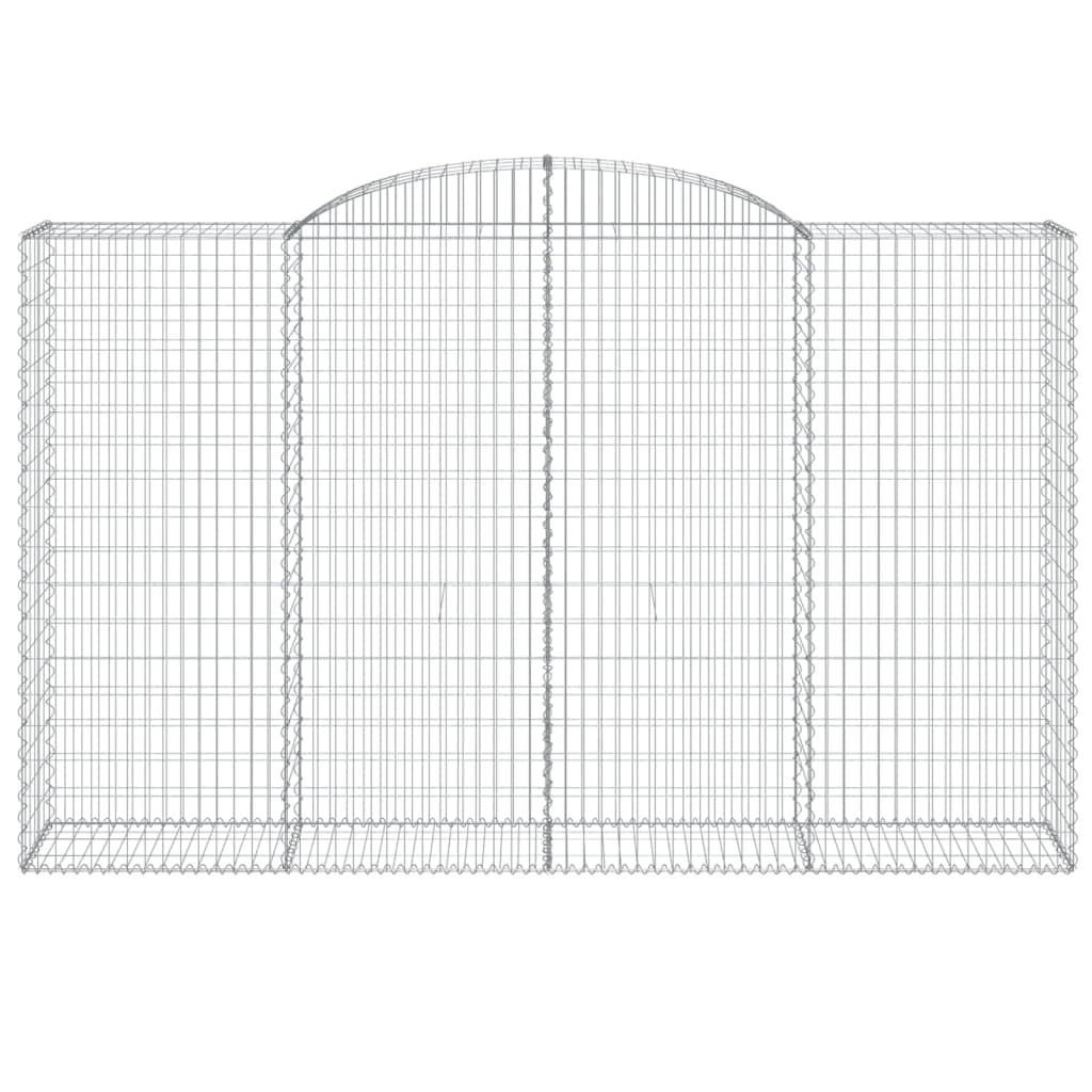 Koszyk gabionowy 300 x 50 x 180/200 cm ocynkowany żelazo, dźwiękochłonna bariera ogrodowa z oczkami 5 x 10 cm i drutem 3,5 mm, wzmocnionymi haczykami w zestawie