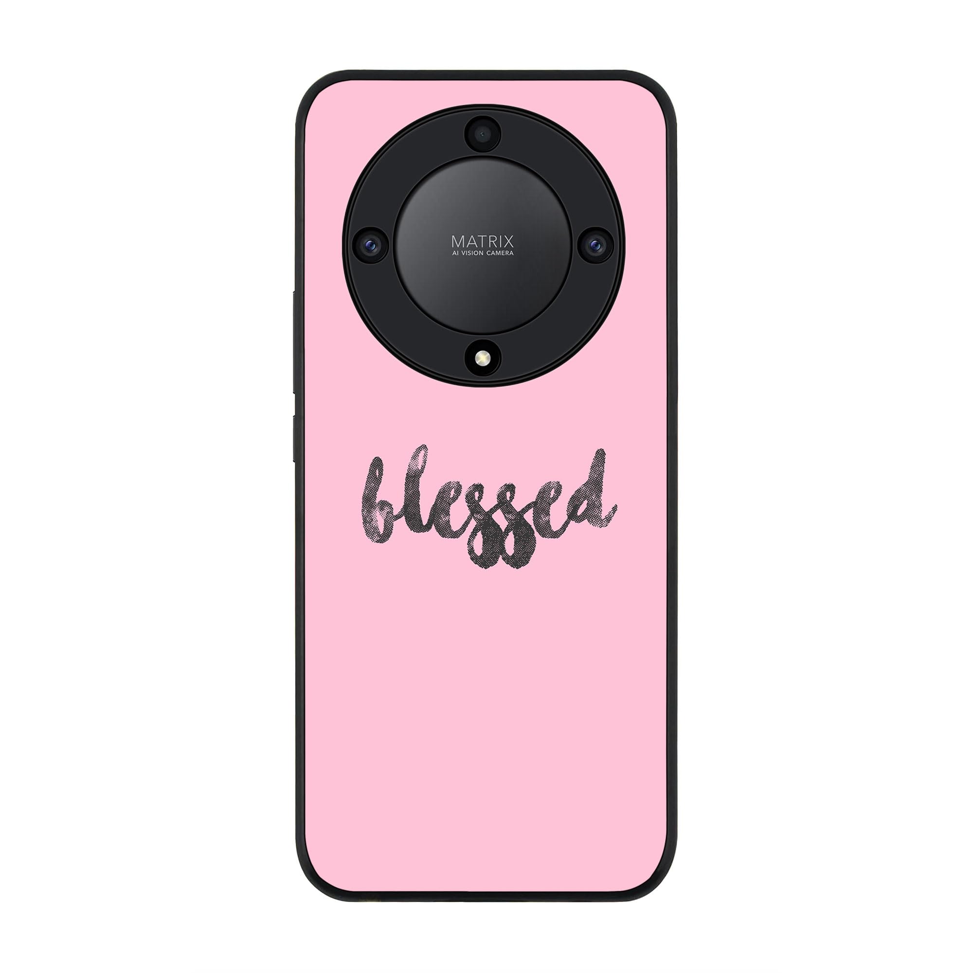 Stylizedd Cover for Honor X9a 5G Case, Rugged Black Slim fit Soft Flexible Anti Drop TPU Gel Thin Protective Phone Cases - Blessed