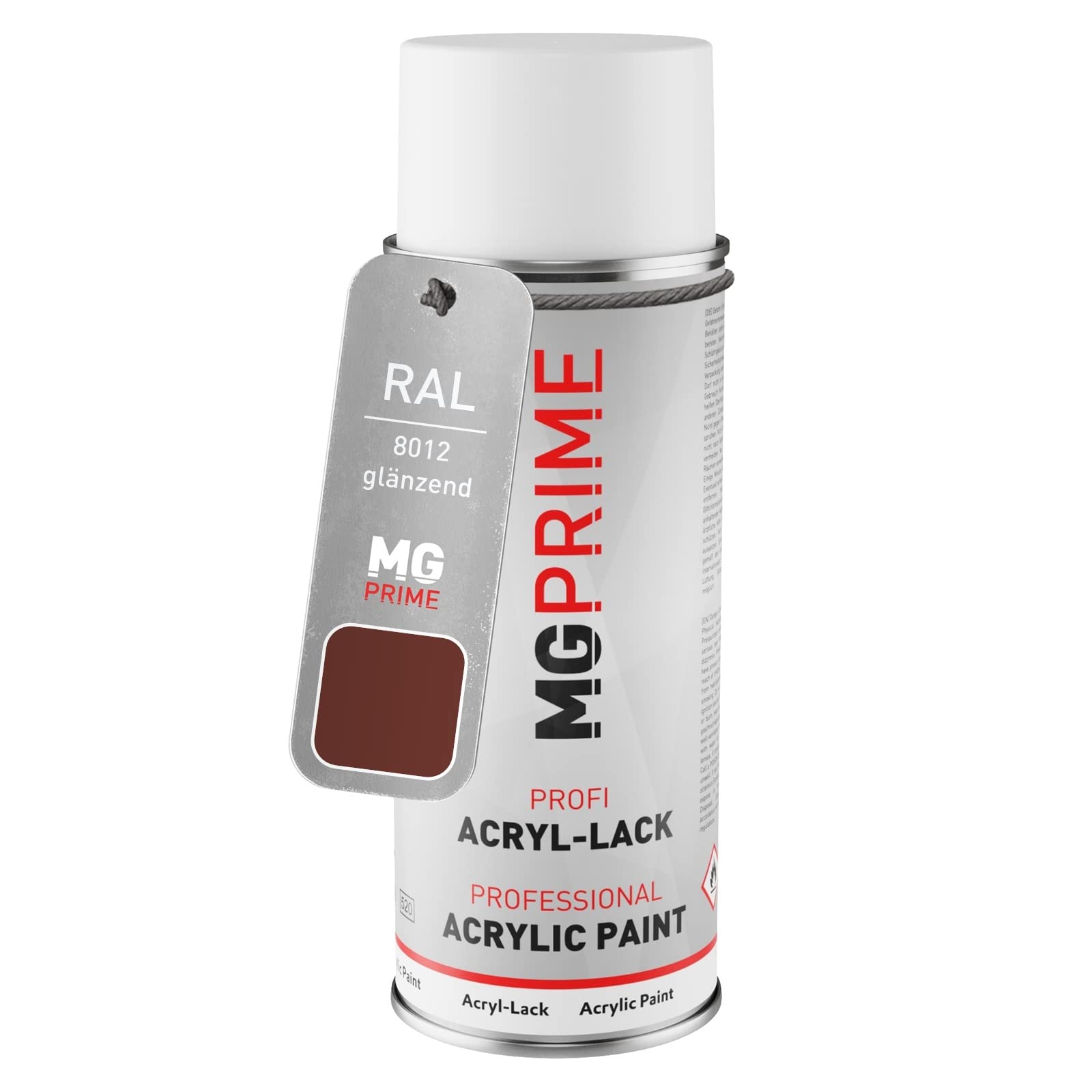 Mg Prime Red Brown Ral 8012 /Rotbraun Spray Can 400 Ml Glossy Quick-Drying