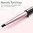 Hair Curling Wand, 0.5-1Inch Tapered Curling Iron, Professional Ceramic Hair Curler Wand with Heat-Resistant Glove, Dual Voltage (Pink)