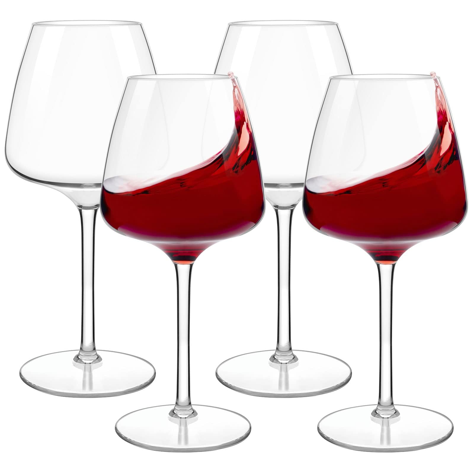 MICHLEY Copas de vino flotantes para piscina, irrompibles de plástico Tritan con tallo, copas flotantes junto a la piscina, 20 onzas, aptas para lavavajillas, juego de 4