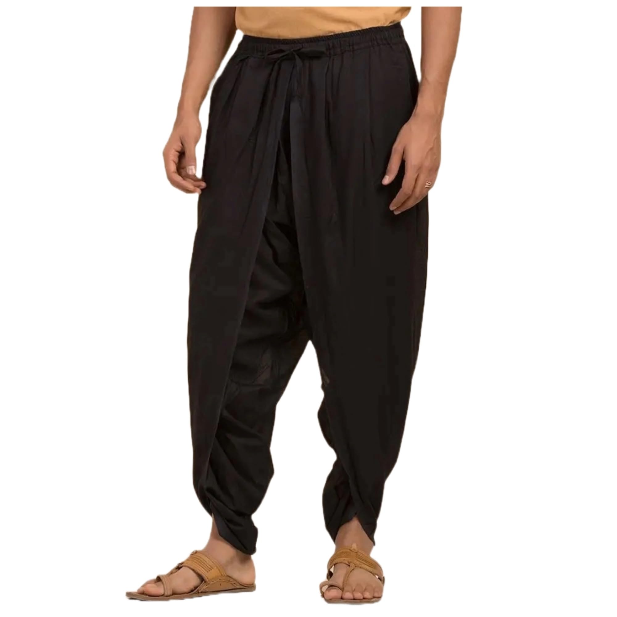 fressia fabrics Readymade Pure Cotton Yoga Meditation Kalaripayattu Dhoti Pants (Free Size)-picture-20