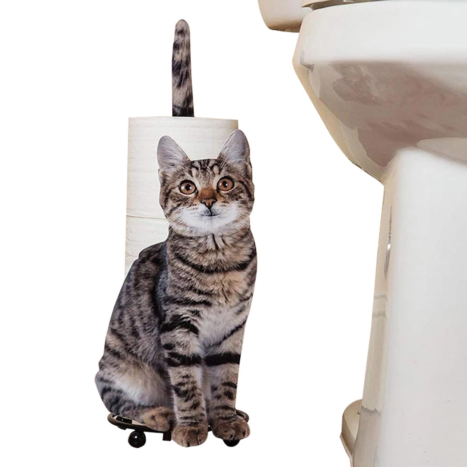 Porte-rouleau de papier toilette en forme d'animal pour résoudre le désordre des WC