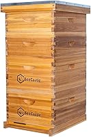 Vista 1 de BeeCastle 10 Frame Langstroth Bee Hive Coated with 100% Beeswax Includes Beehive Frames and Waxed Foundations (2 Deep Boxes & 2 Medium Boxes)