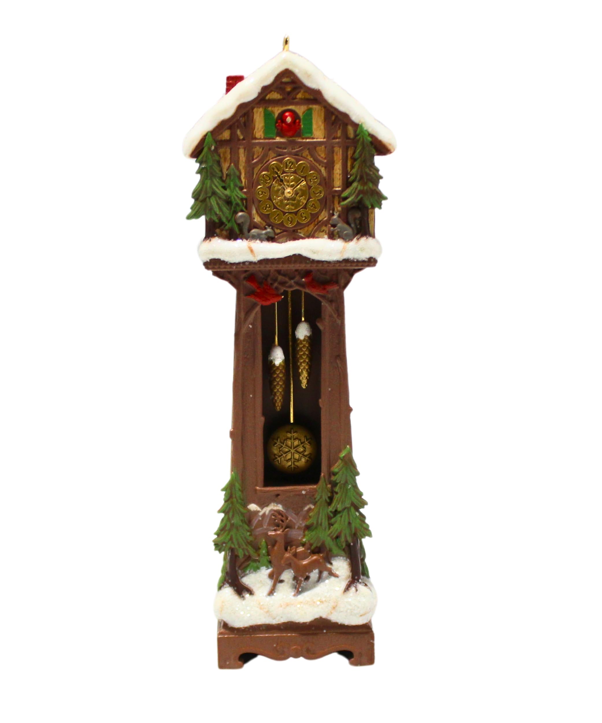 Hallmark QXC5077 Santa's Grandfather Clock 2014 Keepsake Club Ornament