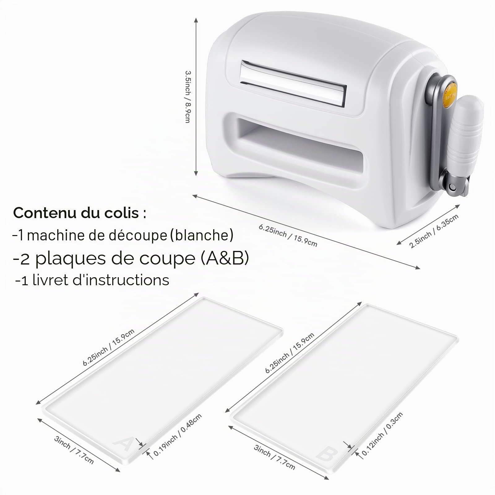 Machine de découpe et de gaufrage pour bricolage, gaufrage à la main pour bricolage, découpe, gaufrage, cartes, artisanat, scrapbooking, album photo, décoration, fournitures de scrapbooking