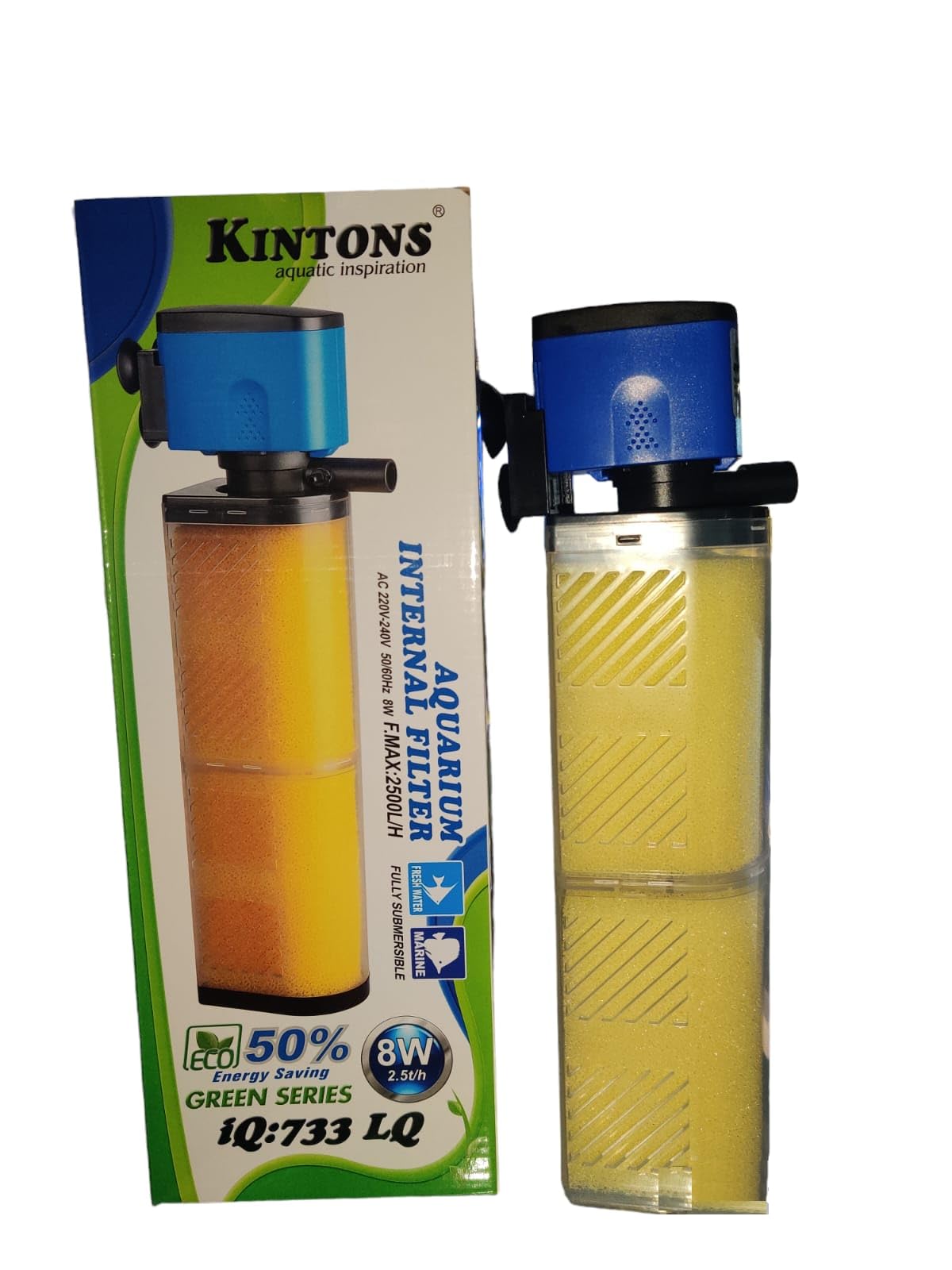 See full amazon price history chart for Kintons 50% Energy Saving Aquarium Internal Filter Submersible Filter for Freshwater & Marine Aquarium 8w 2500l/h- IQ-733LQ Kintons 50% Energy Saving Aquarium Internal Filter Submersible Filter for Freshwater & Marine Aquarium 8w 2500l/h- IQ-733LQ (B0CW217RJD) Amazon Price History, Amazon Price Tracker