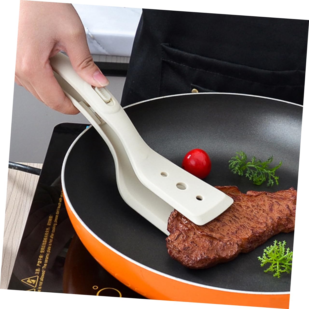 Ciieeo 5stücke Küchen-silikon-spatelzange Hitzebeständige Vielseitige Bbq-klammer Für Grillen Braten Und Servieren Ergonomischer Griff Für Und Gemüse