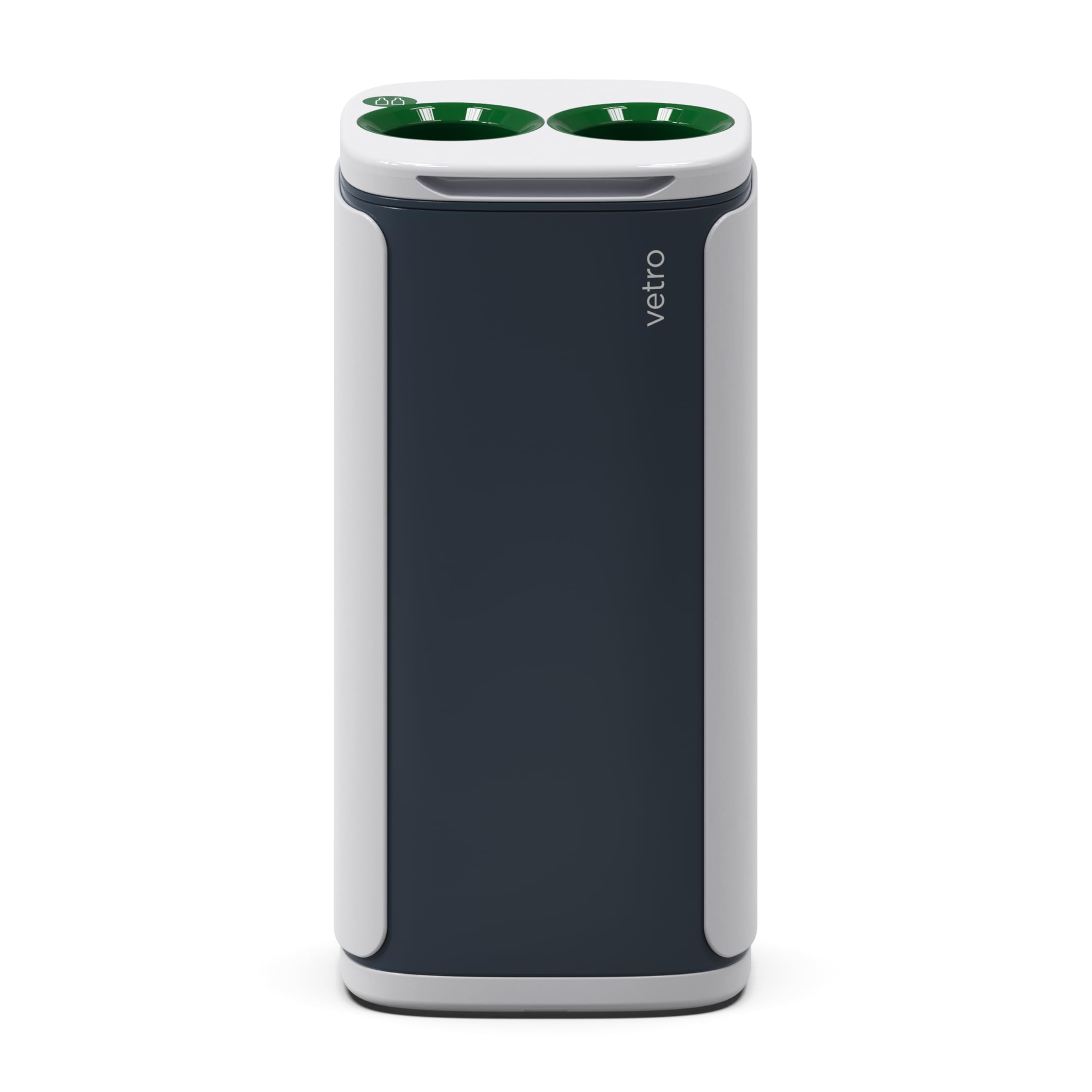 KOBRA WASTEE Cestino Rifiuti, Spazzatura Design, Bidone Raccolta Differenziata Vetro, Pattumiera 60 Litri, Contenitore per Interno o Esterno, con Magneti, 100% Made in Italy (Verde Menta)