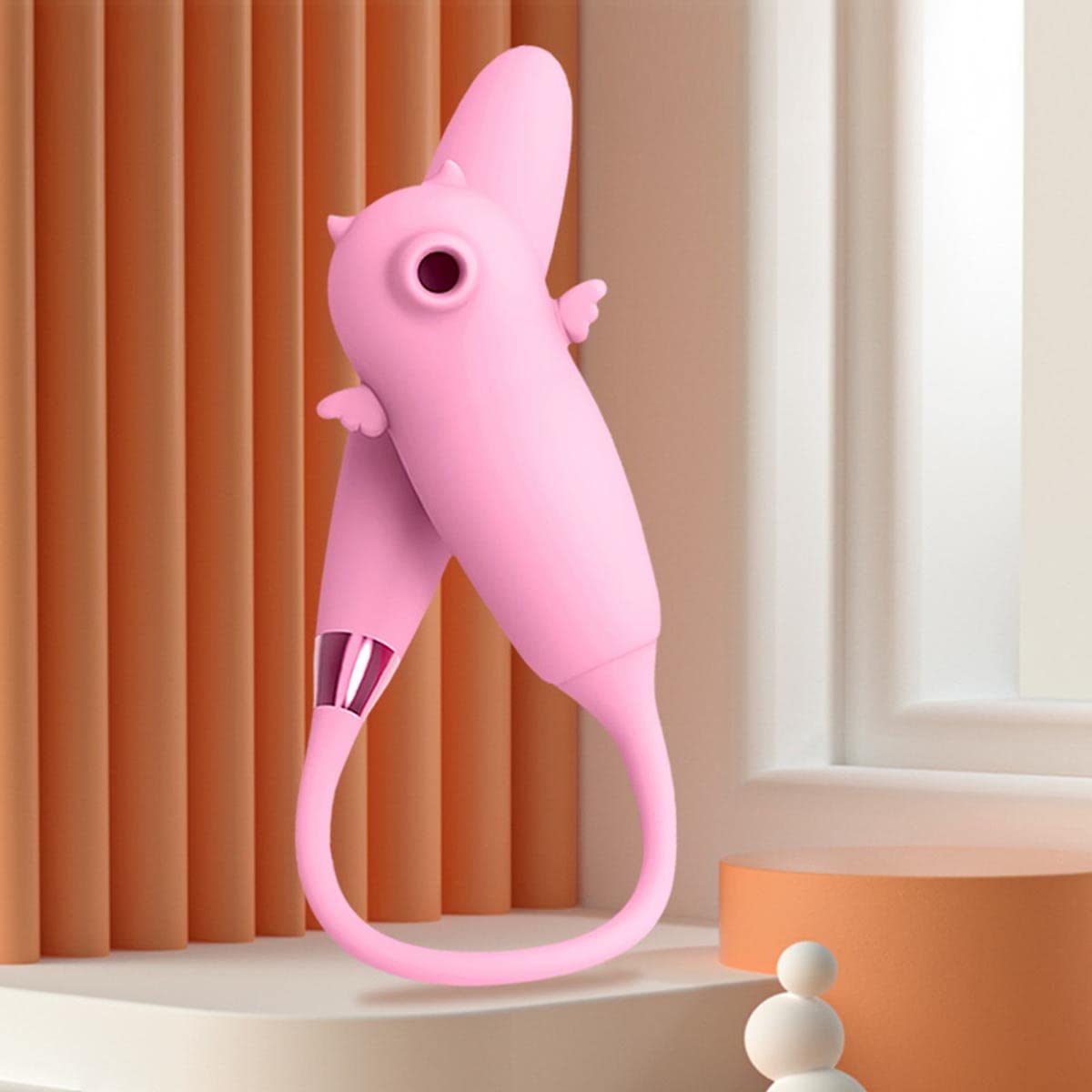 Vibratori Giocattoli per Donna, Vibratore Sessuale Spinta Capezzolo Stimolatore Clitorideo Giocattoli, Riscaldamento Intelligente 9 Frequenza Succhiamento e 6 Velocità Modalità Pink