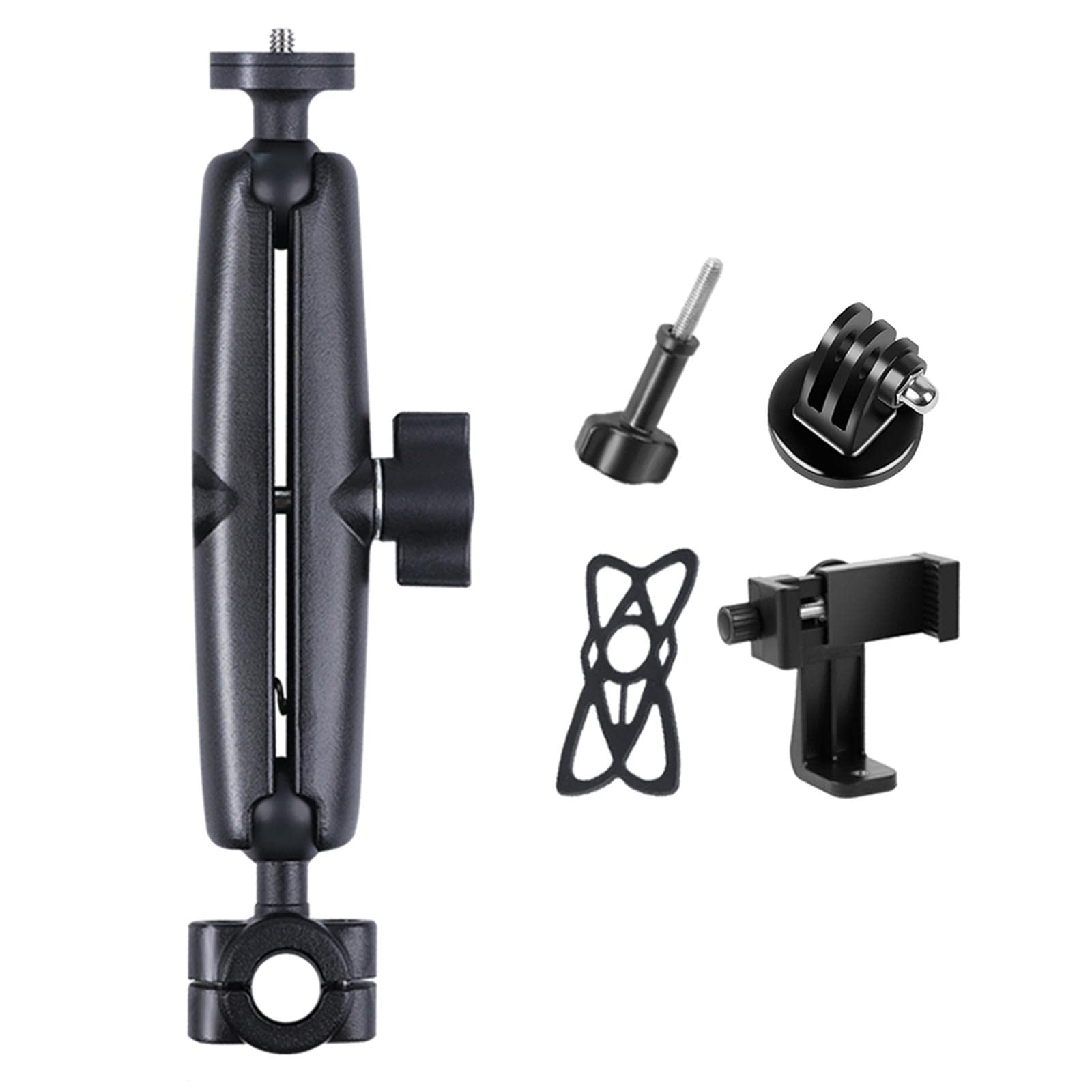 Support Car Mount Support Tablette Appuie-tête Pince Rotative Aluminium Alliage Ajustable 360 Degrés Adapté Aux Usages Routiers Prise de Vue en, 22x4cm