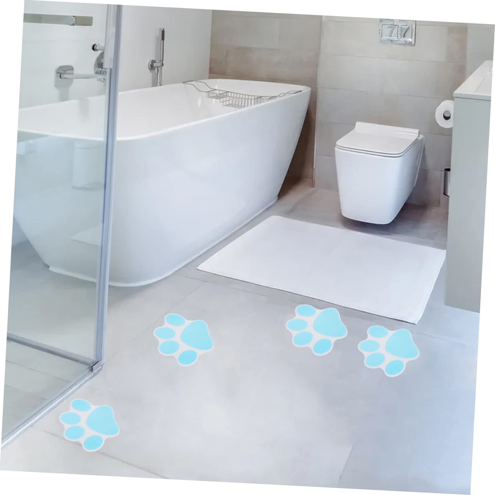 WOONEKY 10pcs Bath Tub Non-Slip Decorative Stickers Anti-Fall Floor Decals for Home
