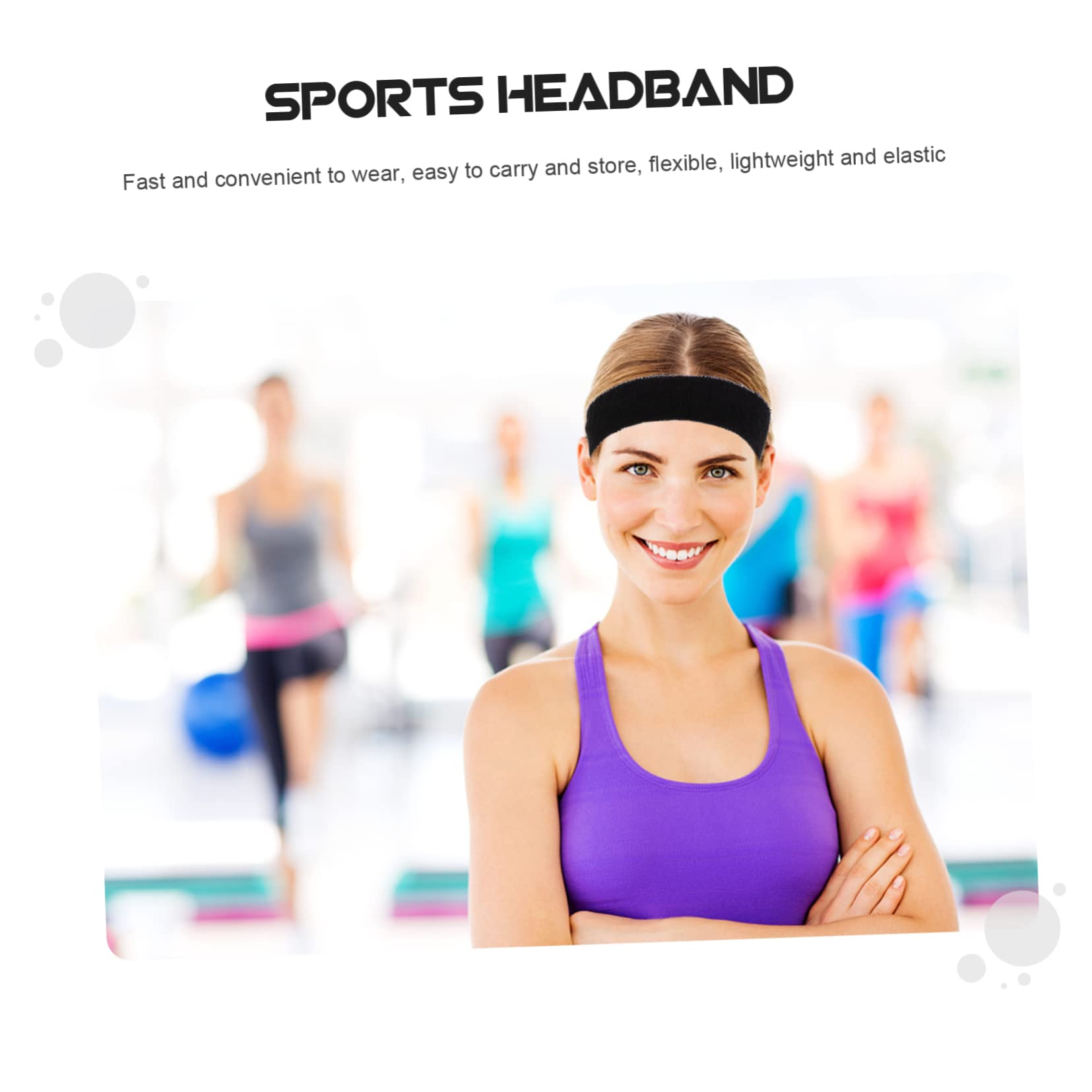 Mipcase 25pezzi Fasce Sportive Assorbenti Per Sudore Fasce Per Yoga e Fitness Comode e Leggere Per Corsa e Allenamento Design Elegante e Pratico