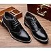 ANUFER Hombres Inteligente Punta Puntiaguda Zapatos de Vestir con Cordones Formal Negocios Boda Brogues Negro P110 EU43 Imagen de ANUFER Hombres Inteligente Punta Puntiaguda Zapatos de Vestir con Cordones Formal Negocios Boda Brogues Negro P110 EU43