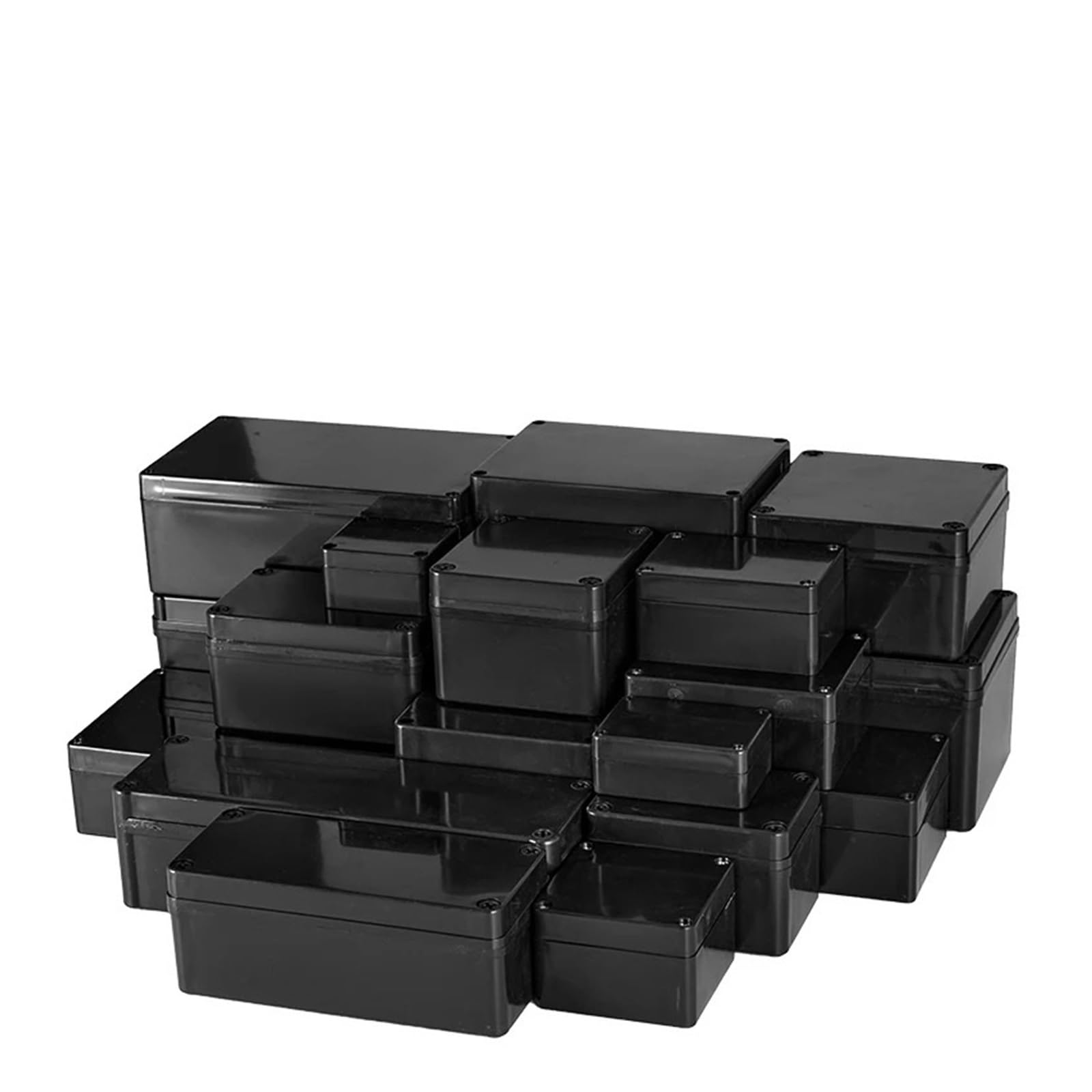 Plastik Projekt Verteilerdose Gehäuse, Black Box Outdoor-Gehäuse Kunststoffbox Elektronik-Projektgehäuse Instrumentengehäuse(158 90 60)