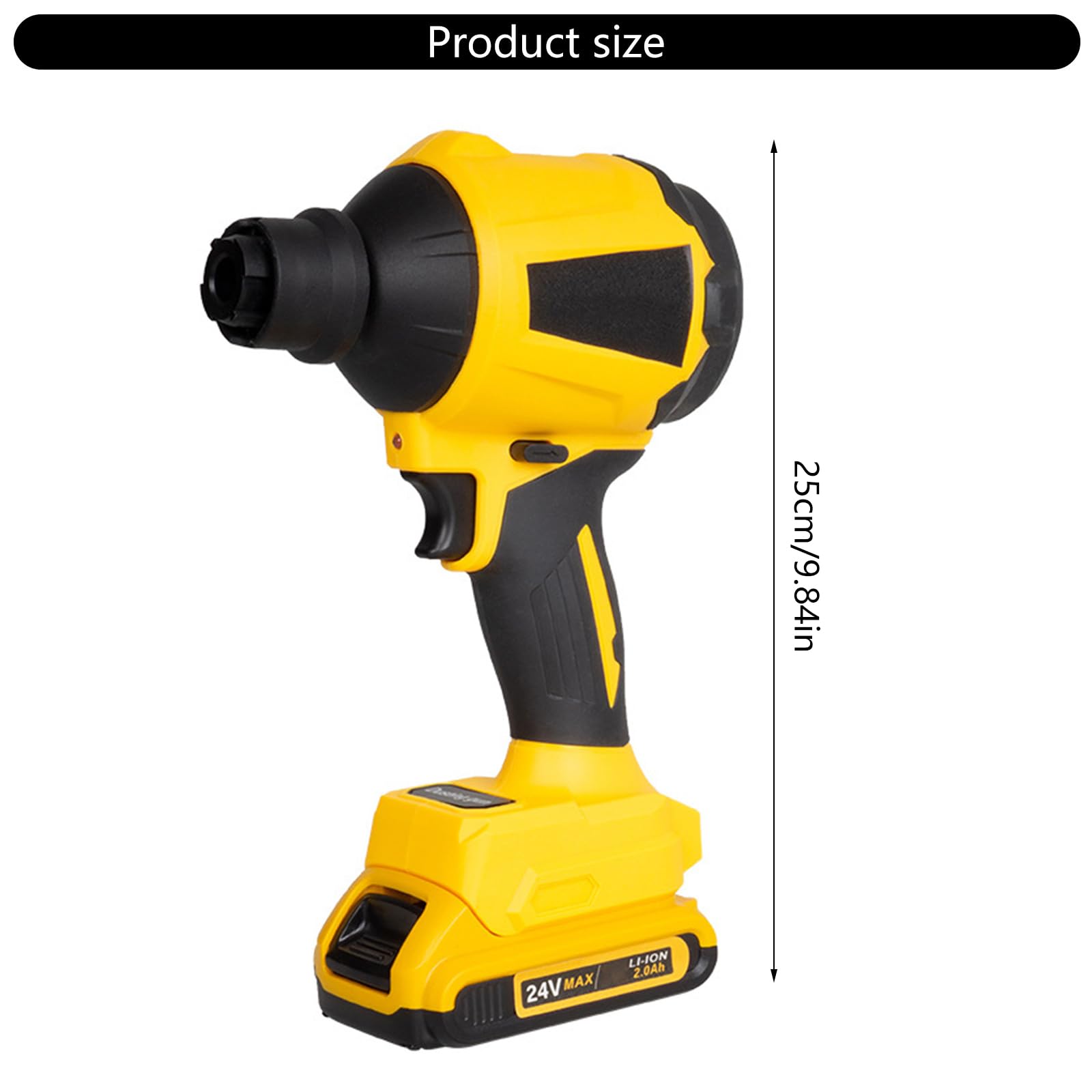 Soplador de polvo inalámbrico portátil, herramienta de aire eléctrica de mano, 450W, 21000RPM, con múltiples accesorios, herramienta eléctrica de mano