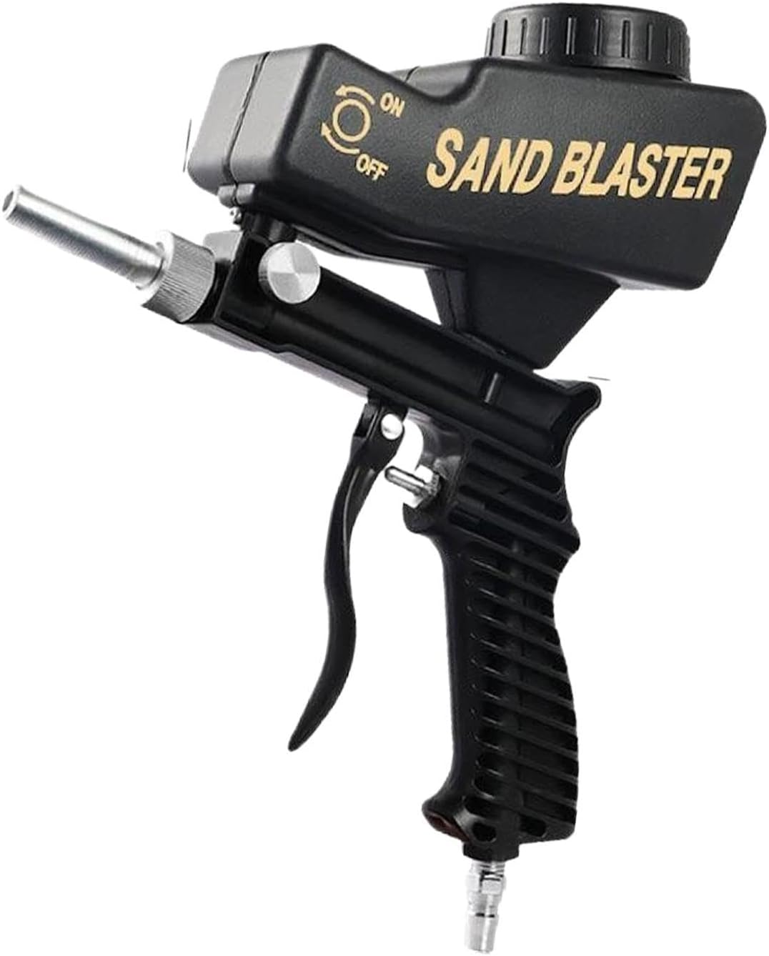Sandblasting Machine, Small Portable Handheld Sand Tool, High Pressure Powder Spray Blasting for Rust Paint Stain Removal on Wood Glass Metal Concrete Tiles Cabinet Use