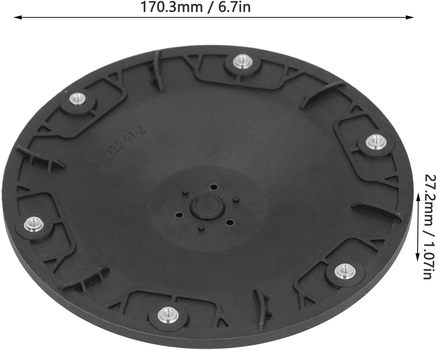 Lawn Mower Blade Disc with 6 Openings Nylon Mower Tuning Cutter Disc Hole Pitch M4 Thread x 6 for Replacing Old or Damaged Turntables