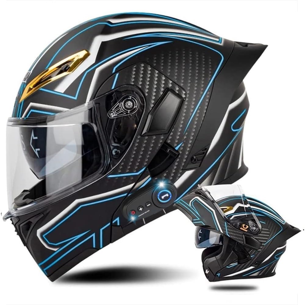 AAREG Bluetooth Modular Motorcycle Helmet with Tail DOT/ECE Approved