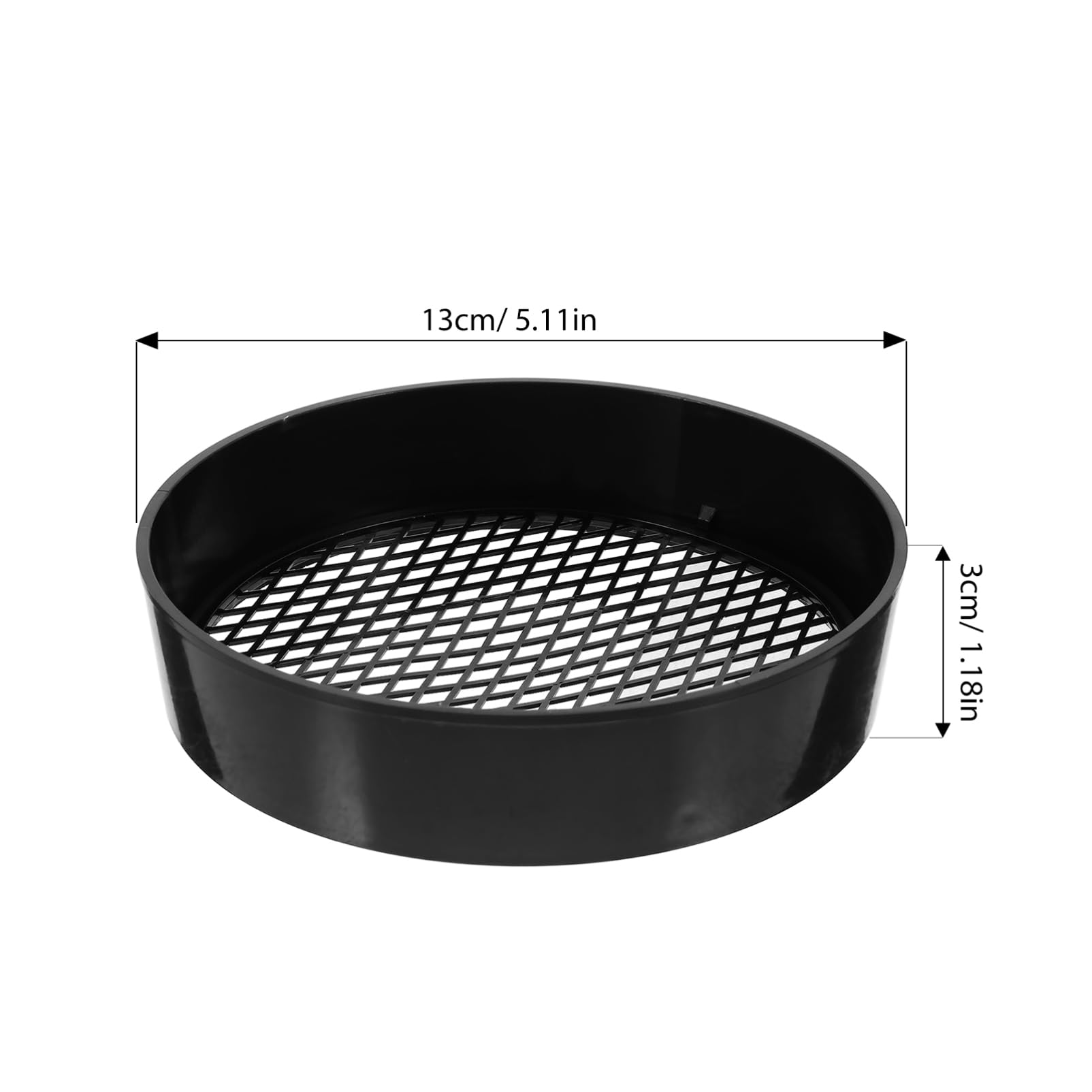 Vaguelly 2sets Plastic Lab Test Sieve for Boy Girl Science Experiment Test Sifter with Mesh Handheld Sieve for Sand Playing and Educational Exploration