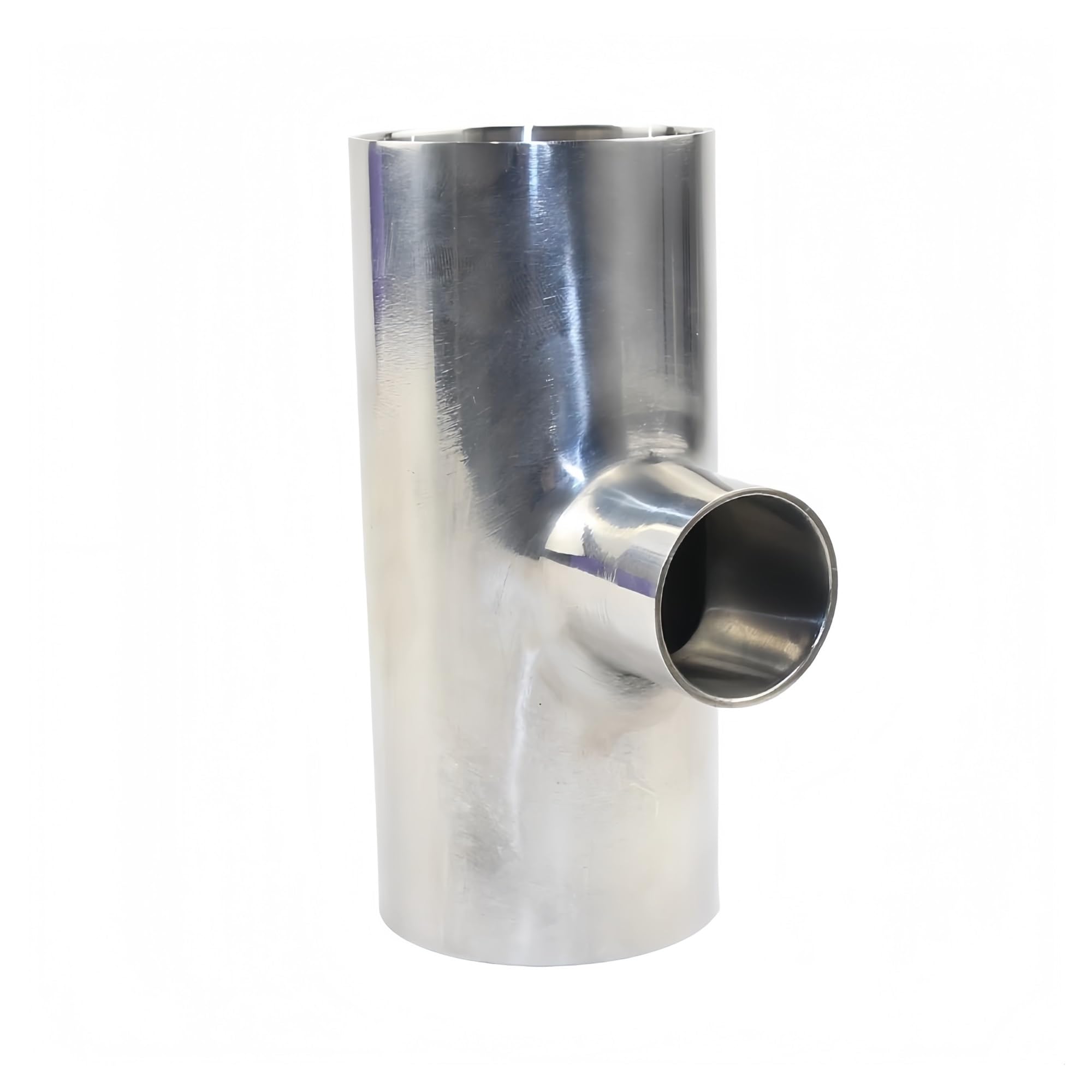 Geschweißtes T-Stück aus Edelstahl 304, T-förmige Rohrverbindungsstücke, hochglanzpoliertes T-Stück-Reduzierstück, Größe 19–108 mm(102 x 89 x 2mm)
