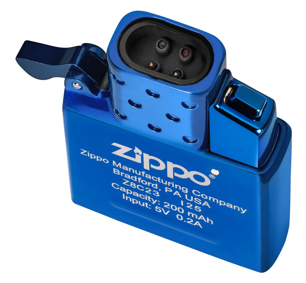 Amazon.co.jp: Zippo 高光沢ブルーダブルアーク充電式ライター
