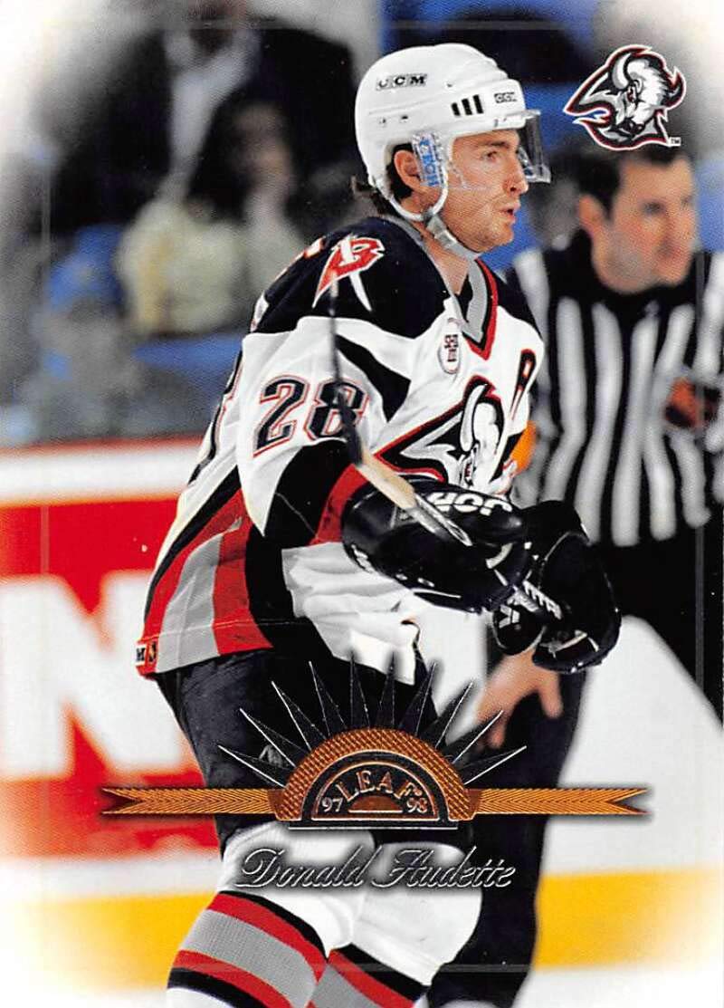 Amazon.com: 1997-98 Leaf Hockey #99 Donald Audette Buffalo Sabres