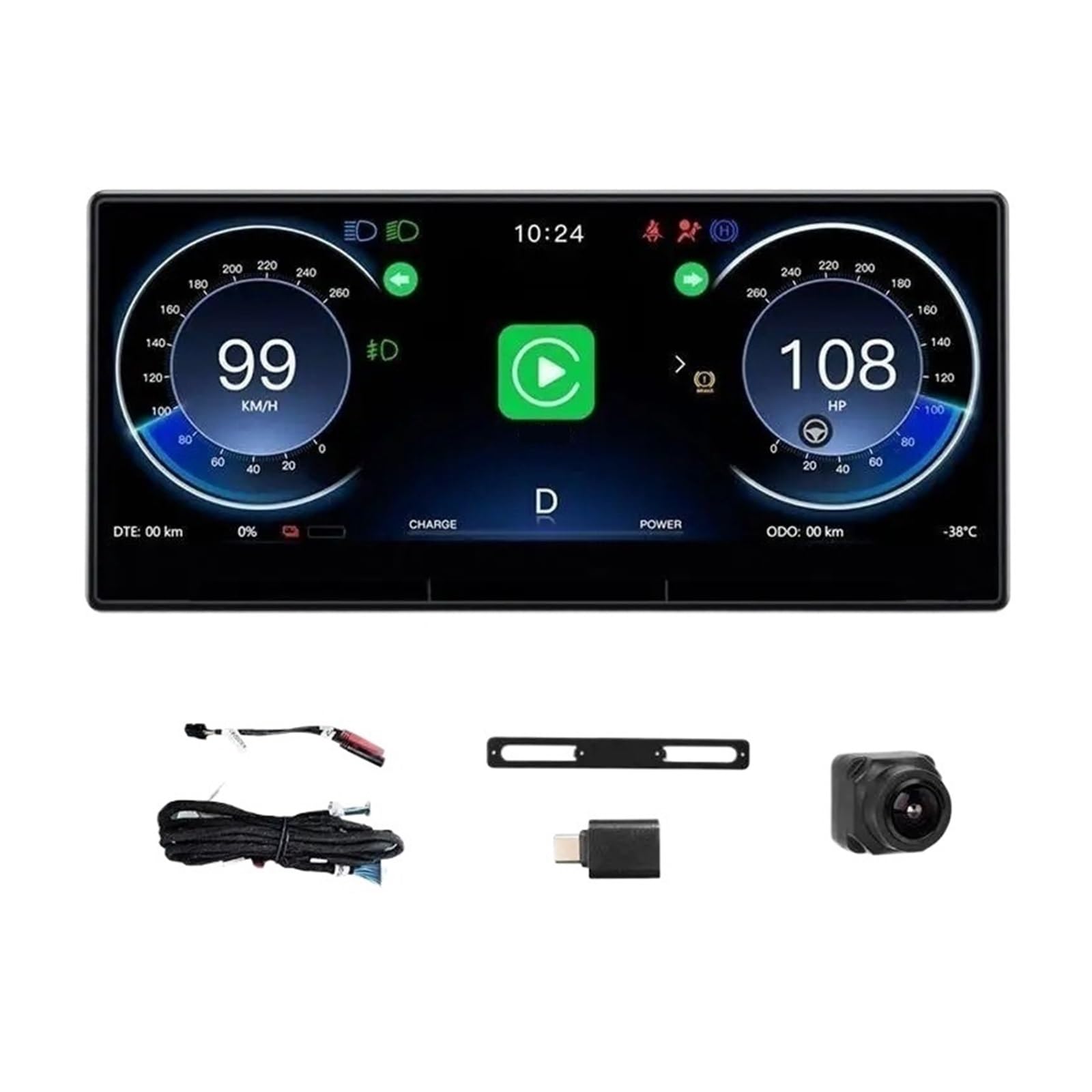 Pantalla frontal HUD para viajar con mapas en salpicadero de Tesla Model 3 y Y 8