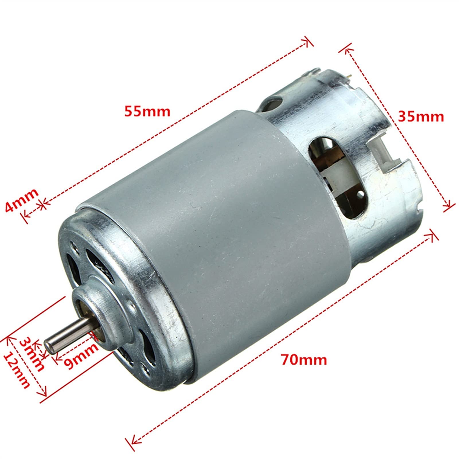 PYouo-DC silnik do wkrętarek bezprzewodowych, RS-550. Silnik, 6-14,4 V 3,65 A 22800 / min, zamiennik wiertarki elektrycznej