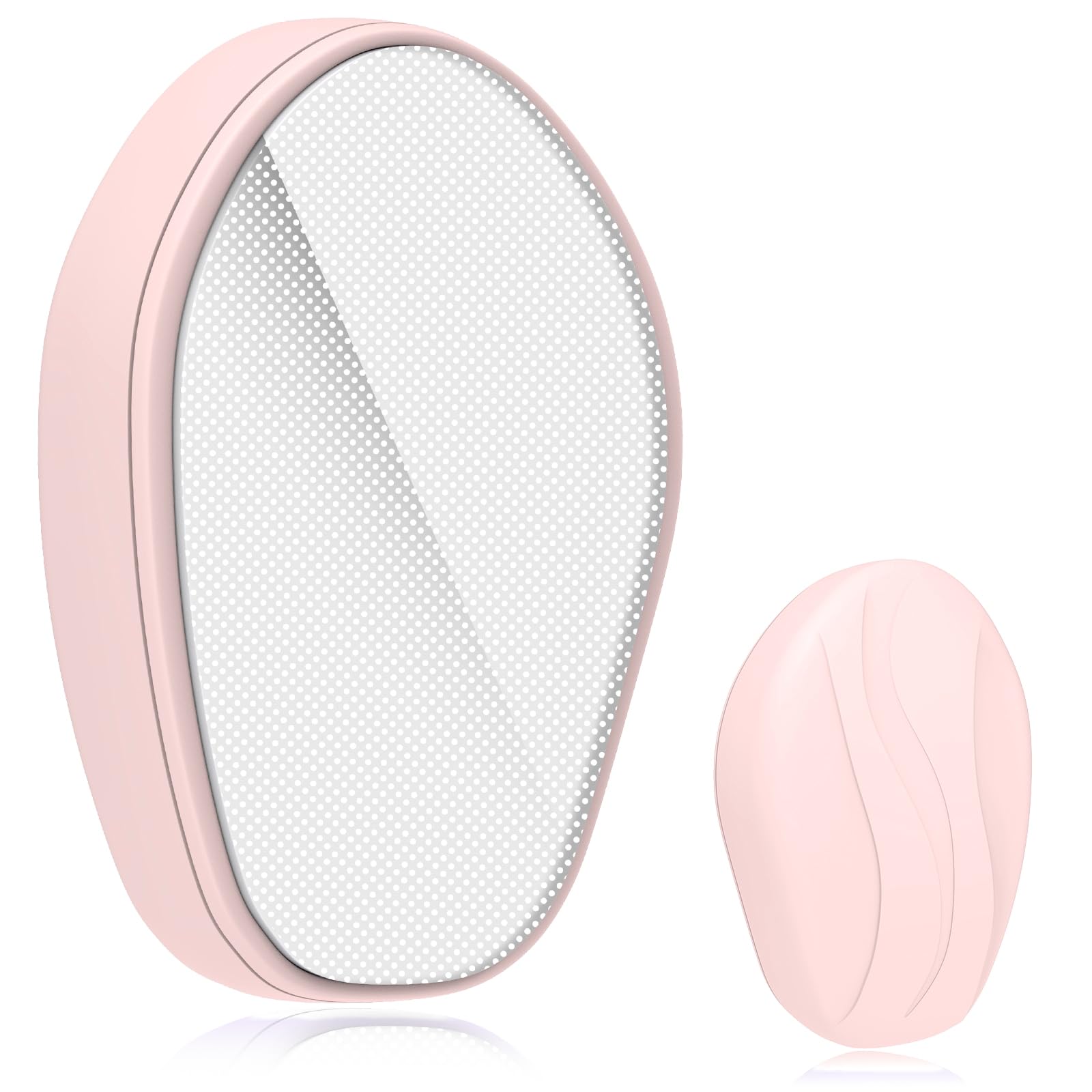 Crystal Hair Eraser for Women and Men, Reusable Crystal Hair Remover Magic Painless Exfoliation Hair Removal Tool, Magic Hair Eraser for Back Arms Legs (Pink)