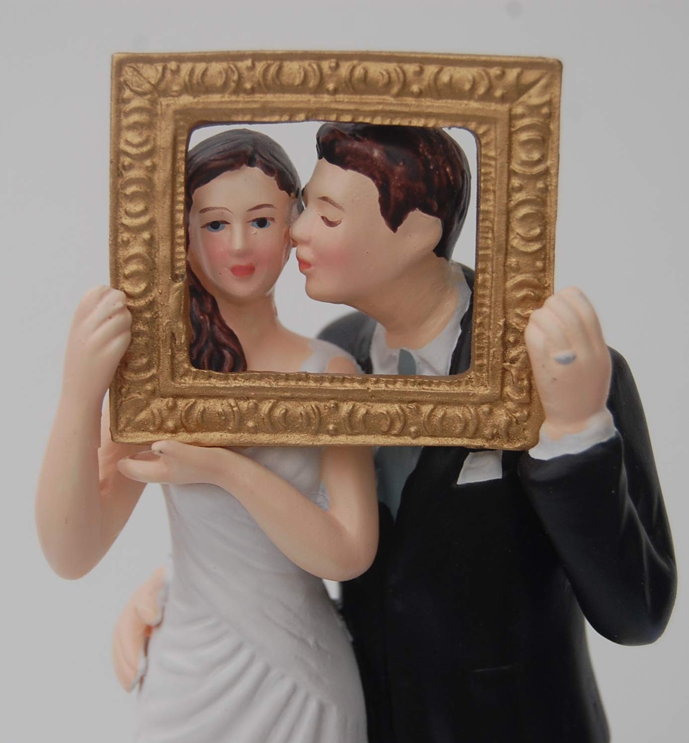 Topper Torta Nuziale Sposi In Resina - Statuine 12 Cm Per Matrimonio