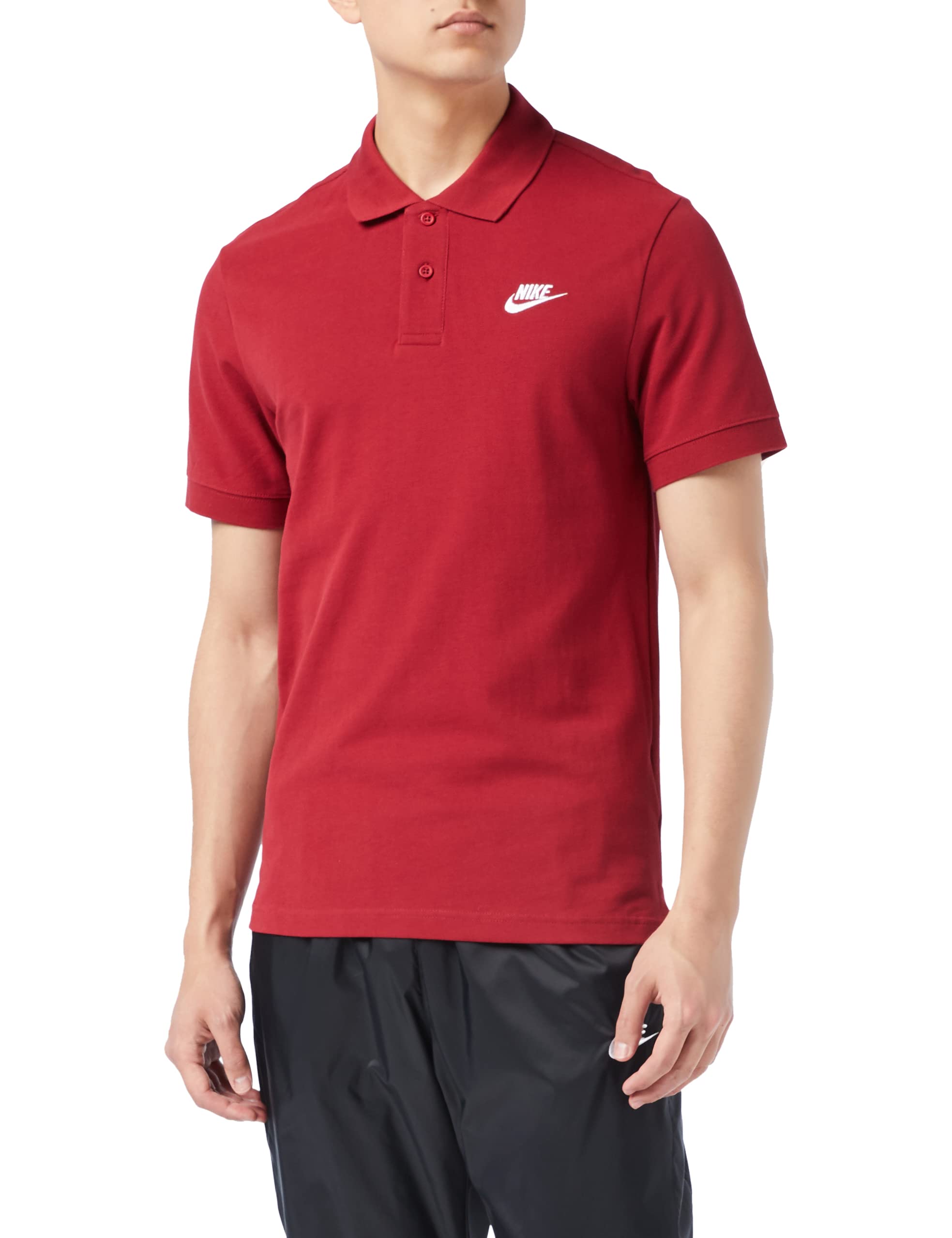 Nike CJ4456 M NSW SPE POLO MATCHUP PQ Polo shirt mens pomegranate/white 2XL