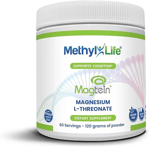 Methyl-Life MAGTEIN L-THREONATE Brain Magnesio Polvo 4.23 oz 60 porciones