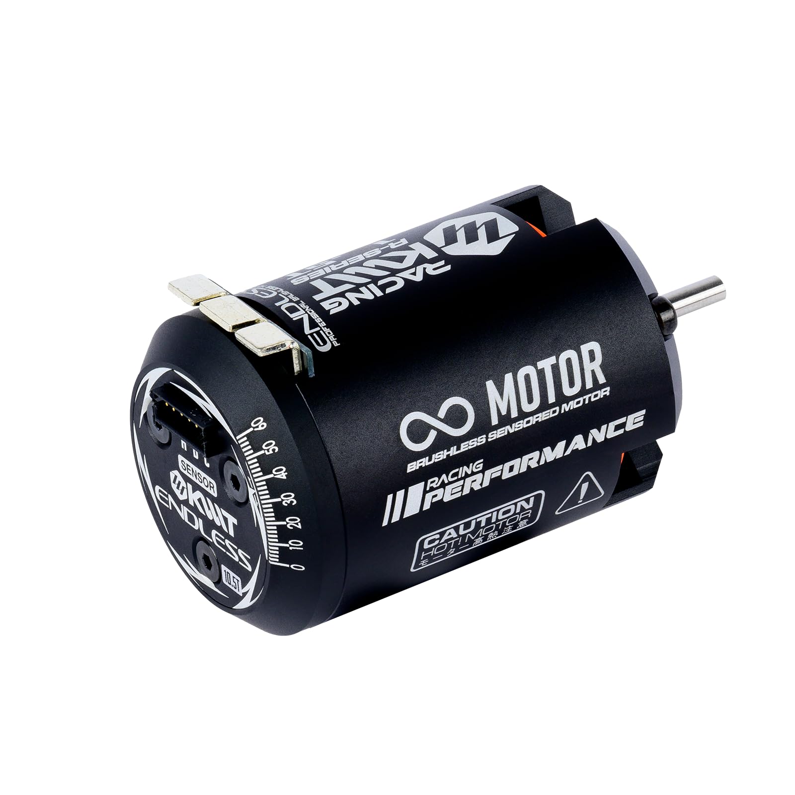 KWT Motor sin escobillas sin fin, motor RC de alto par y alta eficiencia, resistente al calor, diseño ligero, compatible con coches de carreras RC 1/10 en carretera/todoterreno (10.5T)