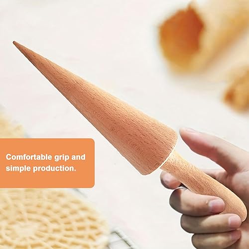 Miniatura 3 de Pizzelle - Moldes de rodillo para gofres y krumkake, moldes de madera de 8.6 pulgadas para hacer helados, herramientas de bricolaje, postres