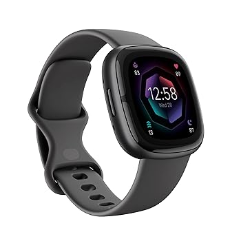 Fitbit Sense 2 Health and Fitness Smartwatch (Shadow Grey/Graphite Aluminium)